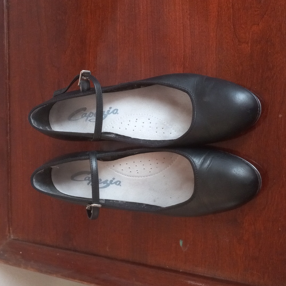 Capezio Black Leather Tap Shoes